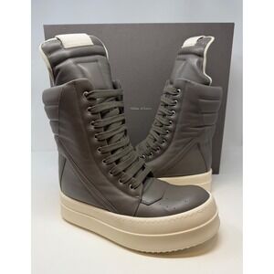 Rick Owens Runway Mega Geobasket High Sneaker Grey Size 7 US 40 EU